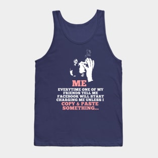 Face Palm over Facebook Tank Top